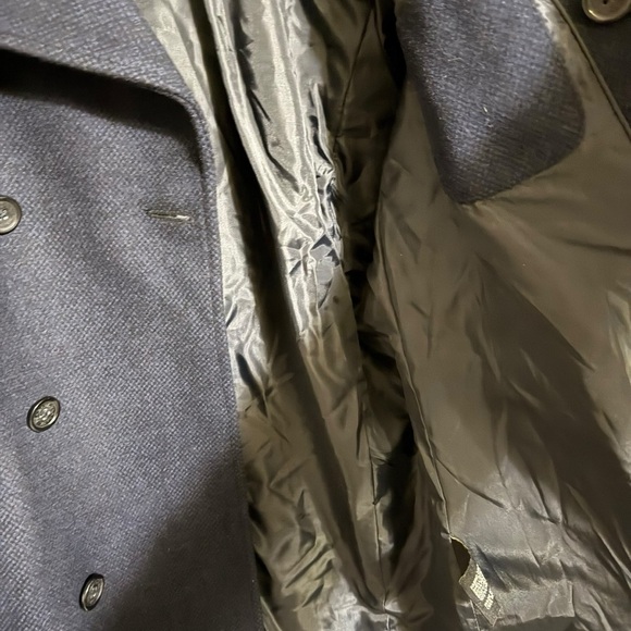 Jos A Bank NWT Mens Wool Pea Coat size XL - Picture 6 of 12